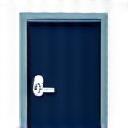 Icona di una porta con attrezzi di riparazione